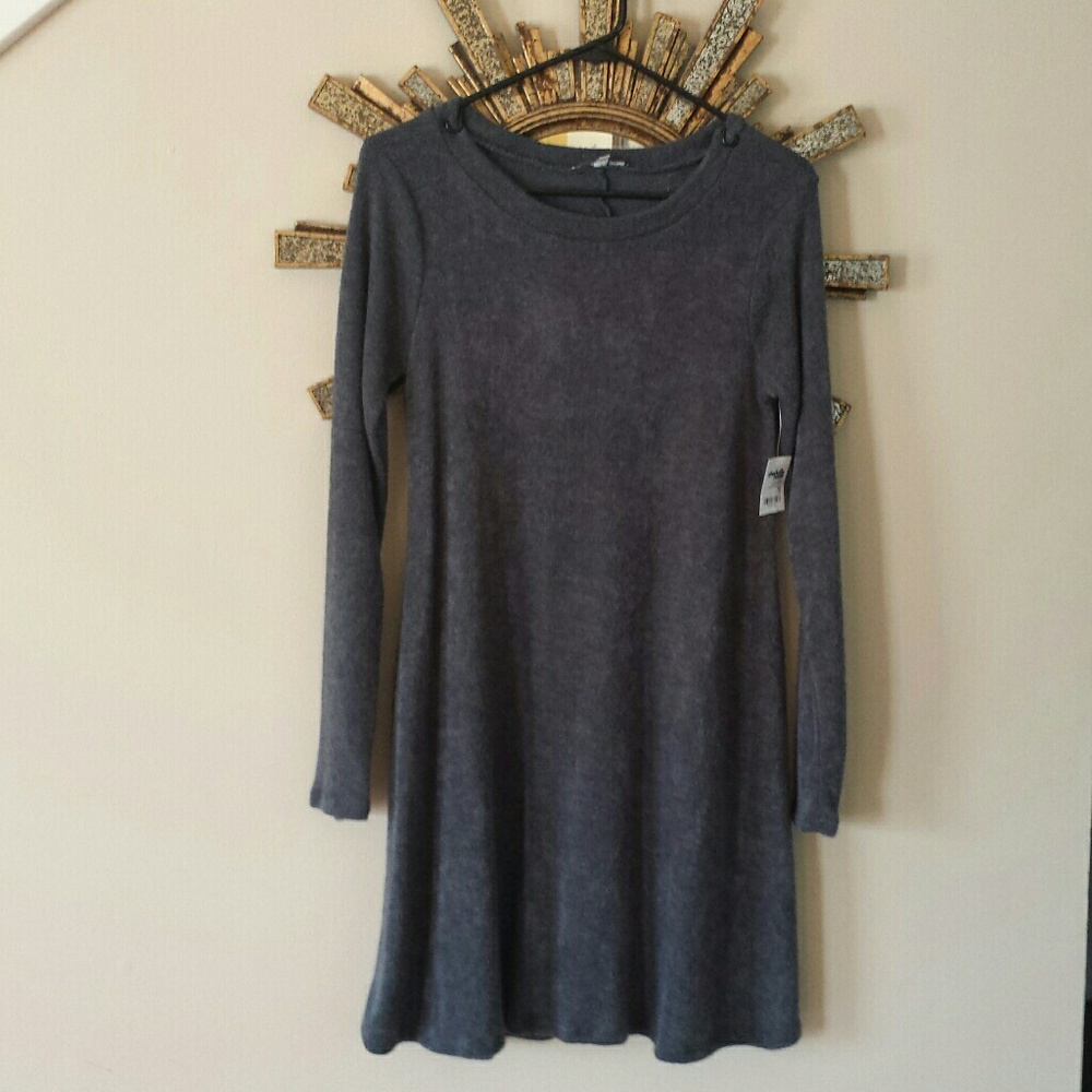 Gray Charlotte Russe sweater dress